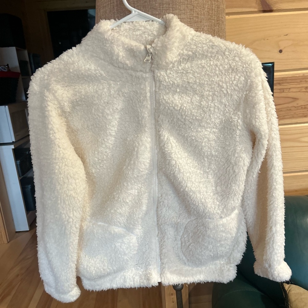 Excellent like new condition Wonder Nation Cream Fleece Jacket